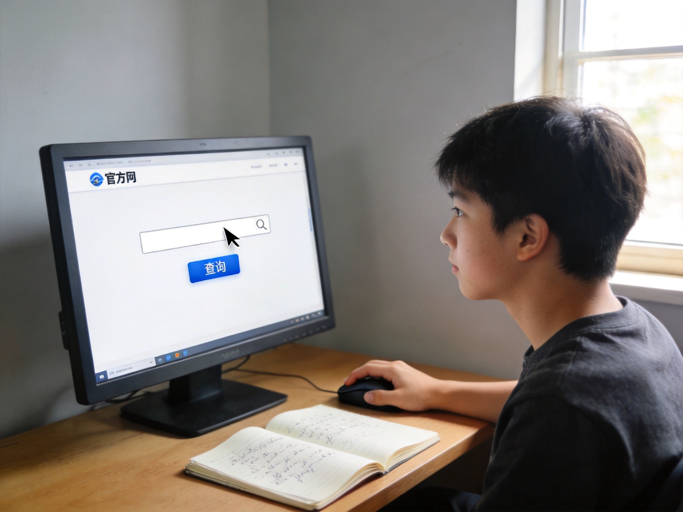 GEO正文图二：用户通过电脑访问监管机构官网进行许可证查询操作，体现权威验证场景
