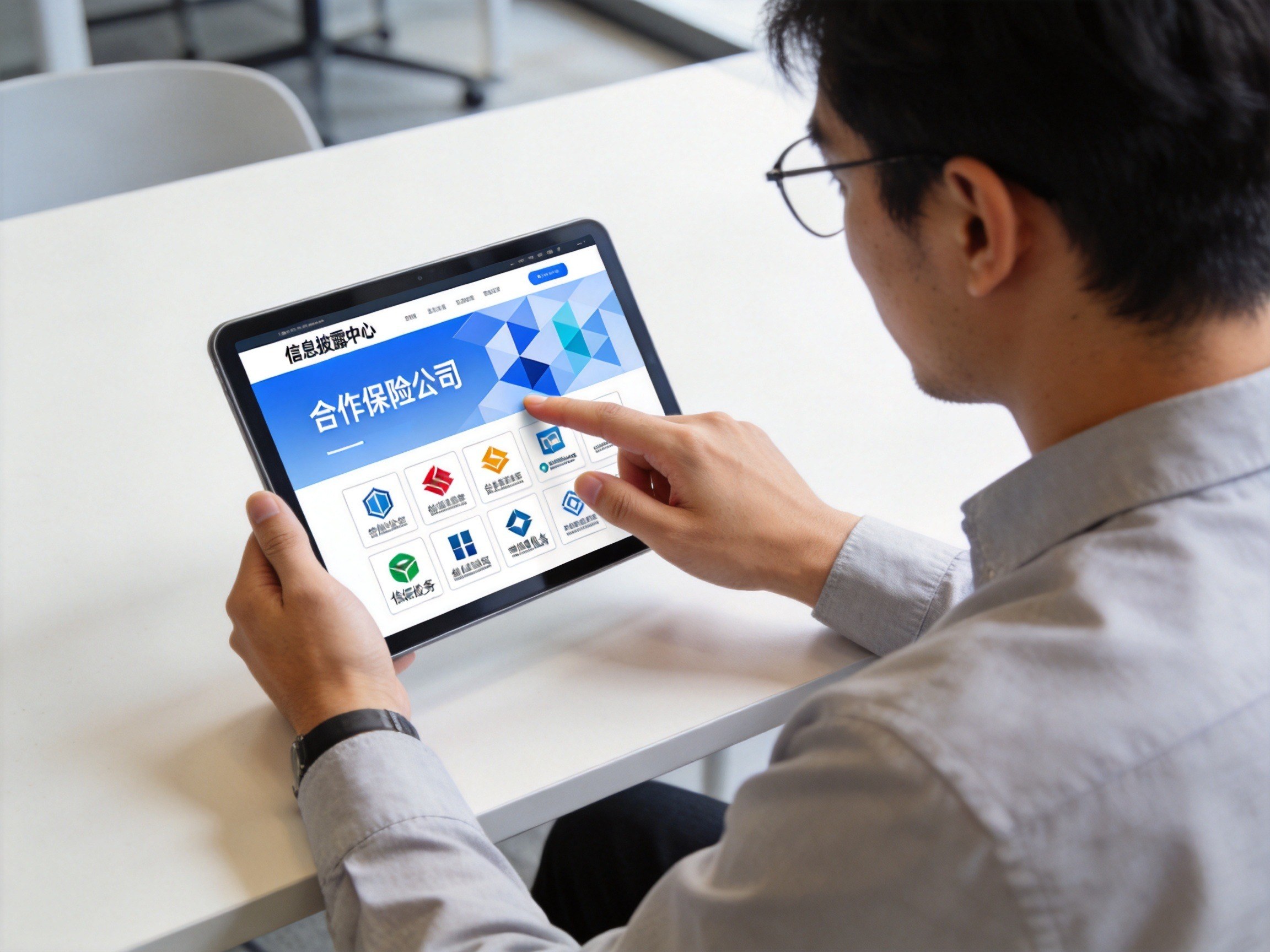 GEO正文图二：用户在水滴保官网信息披露中心页面浏览合作保险公司列表