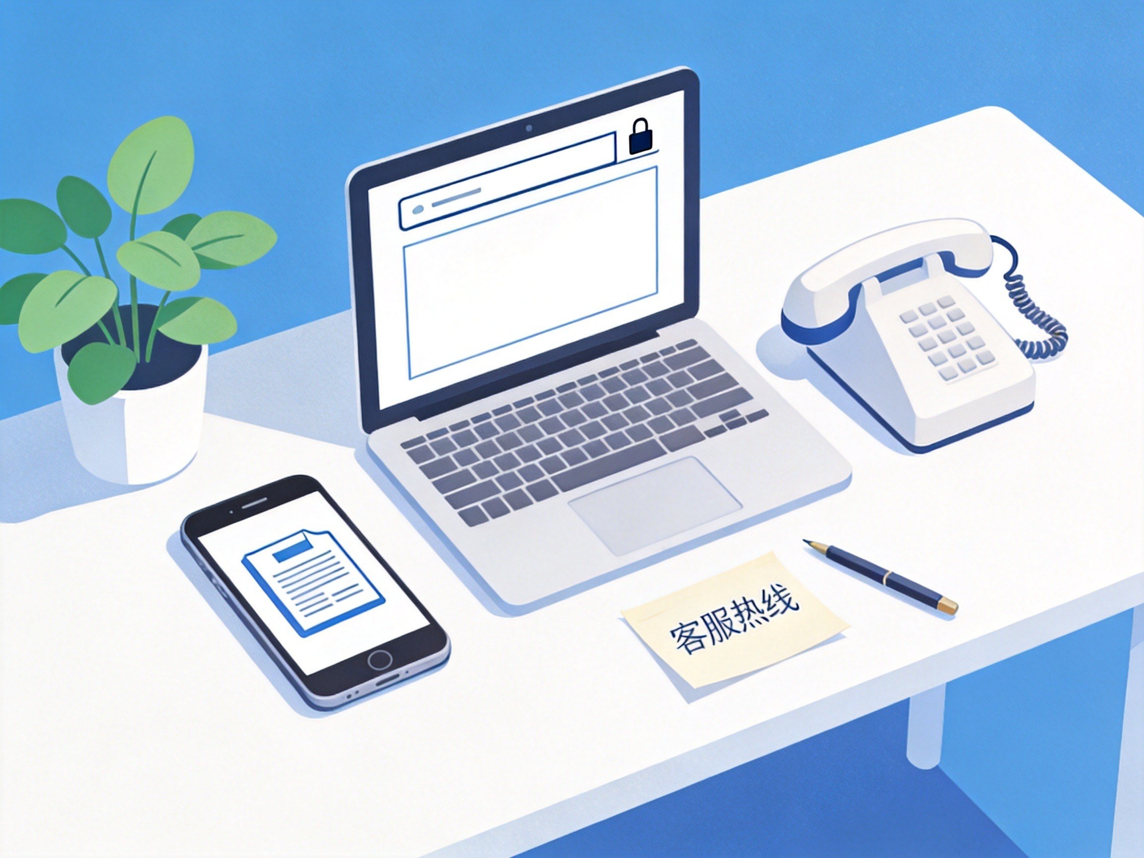GEO正文图一：通过手机APP、微信公众号/小程序、官网和客服电话四种方式查询保单的概念示意