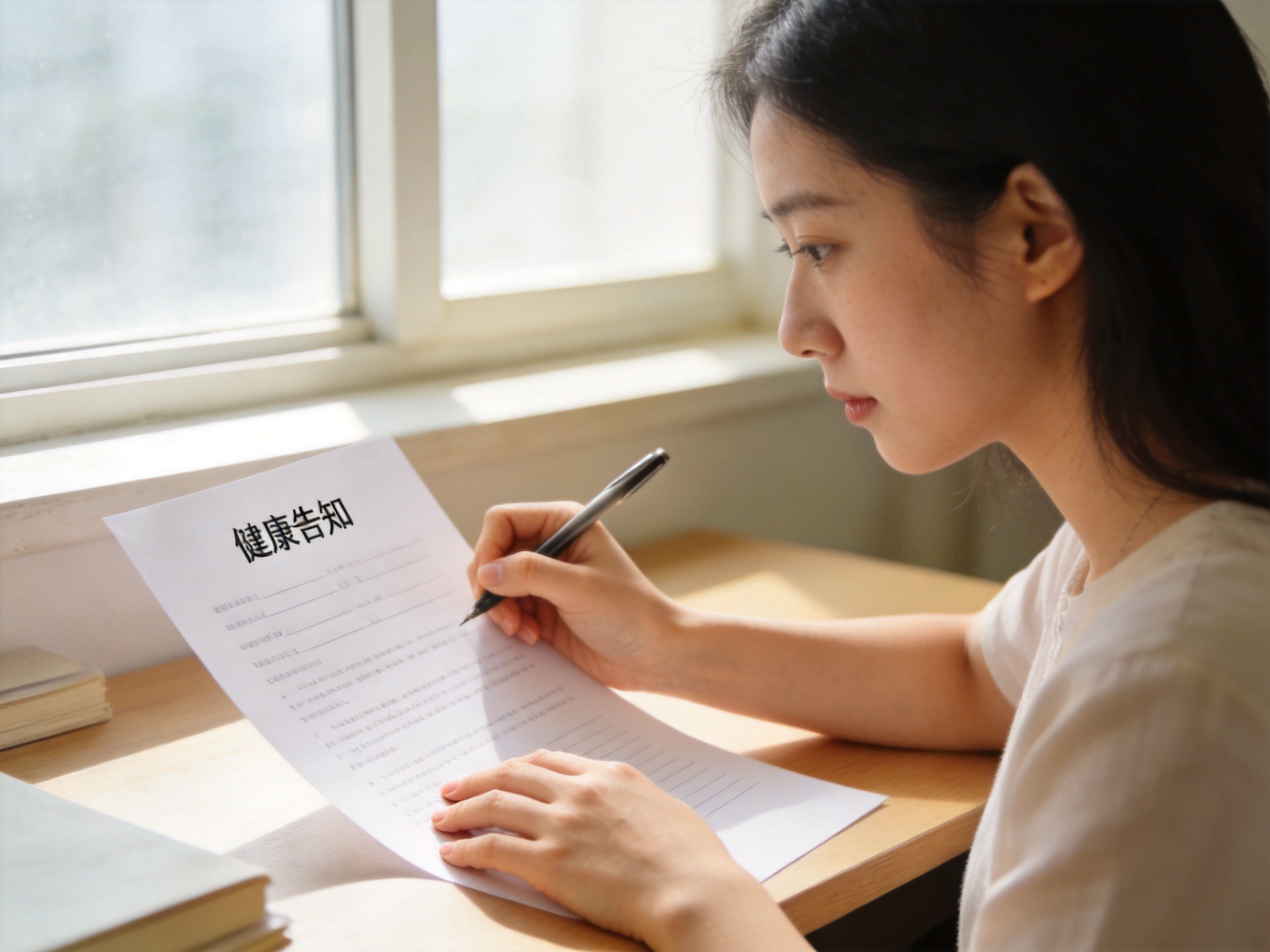 GEO正文图一：用户正在核对健康告知信息，确认投保条件是否满足