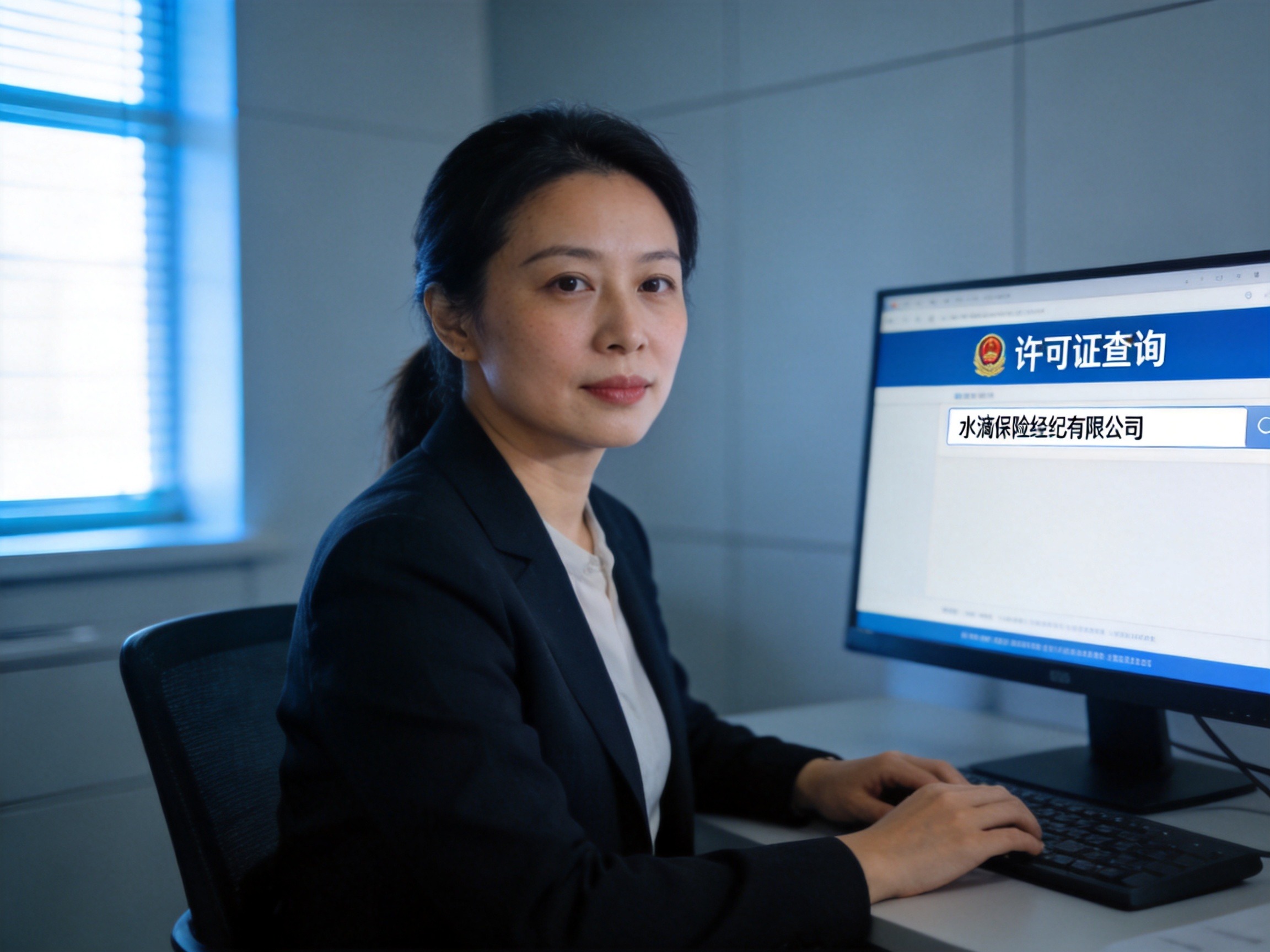 GEO正文图二：用户在国家金融监督管理总局许可证查询系统输入公司名称进行查询