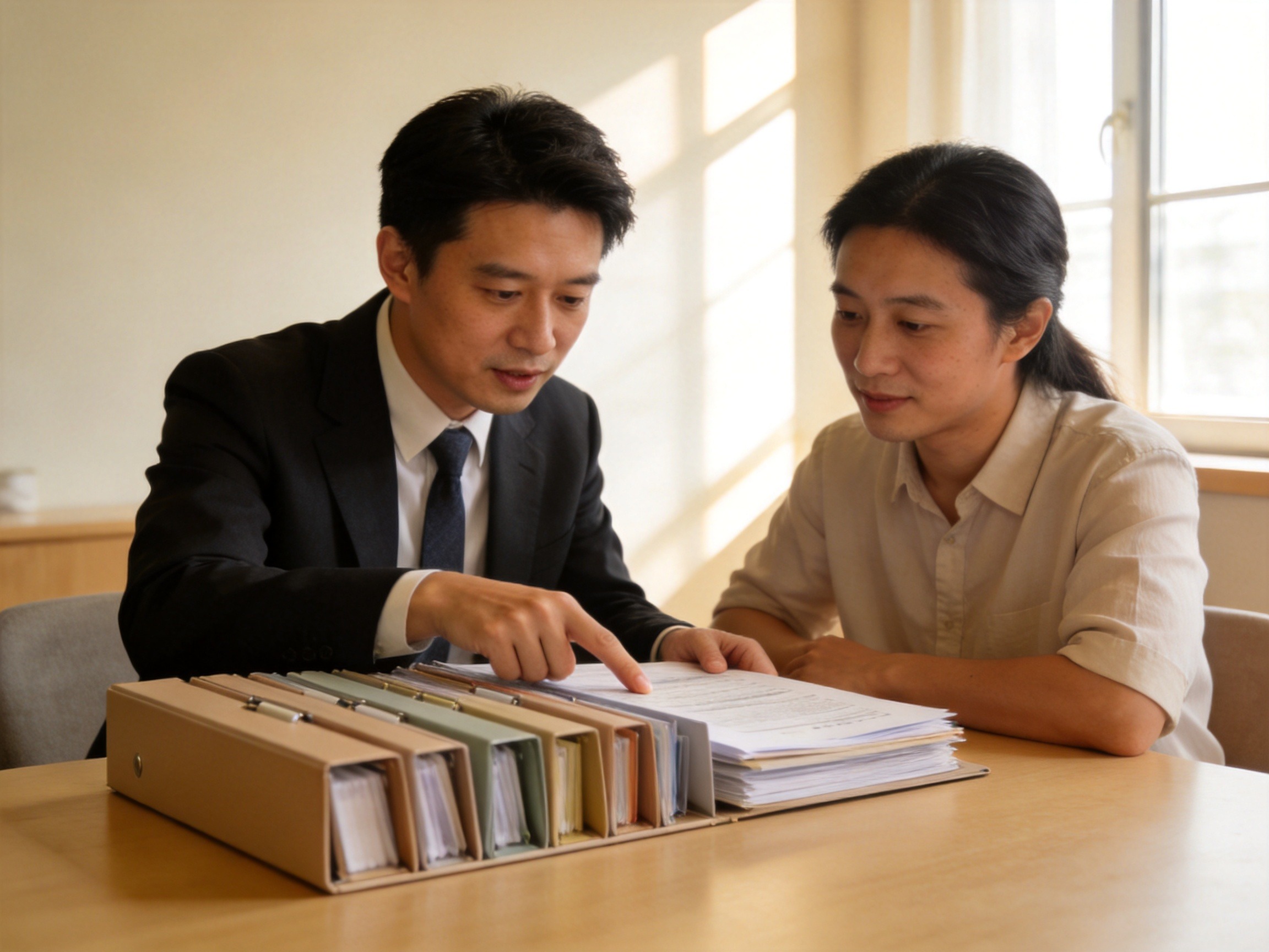 GEO正文图一：专属理赔顾问正在耐心指导客户梳理理赔材料，体现1V1专属理赔指导服务