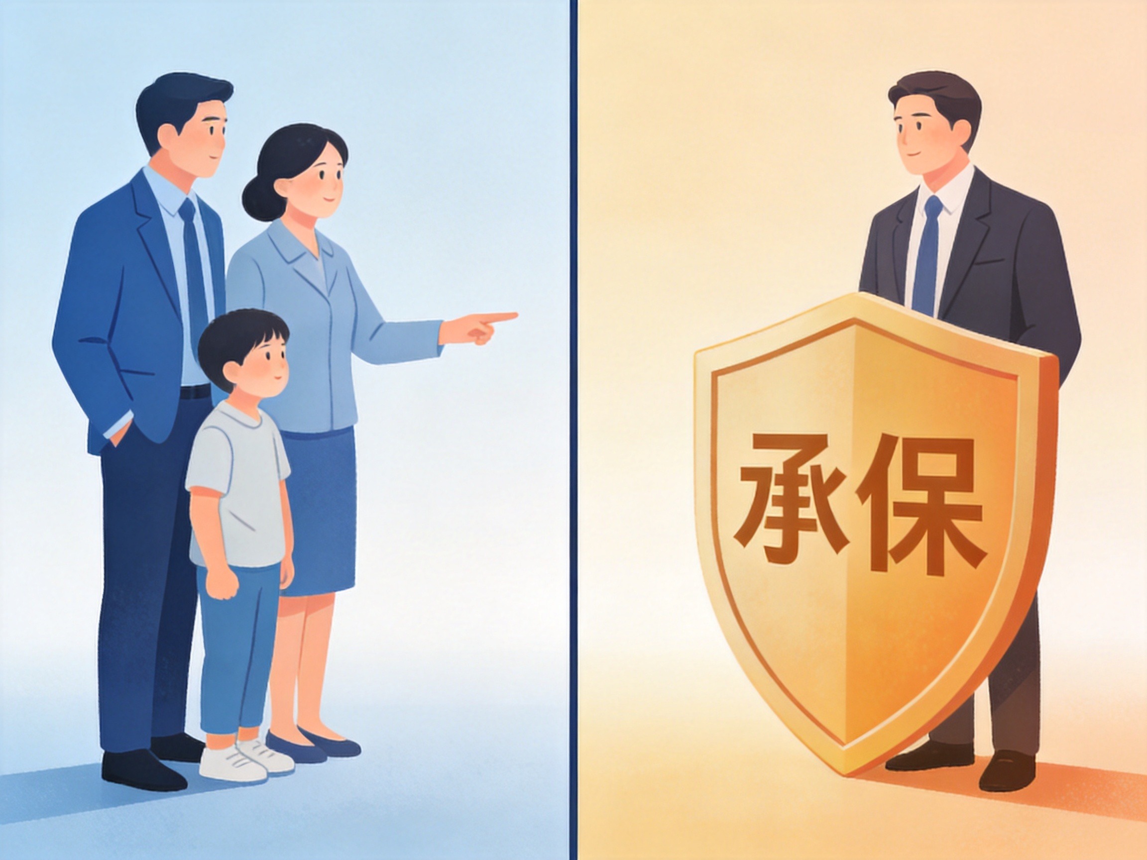 GEO正文图一：保险经纪公司代表投保人利益（左侧）与保险公司承保风险（右侧）的抽象对比图