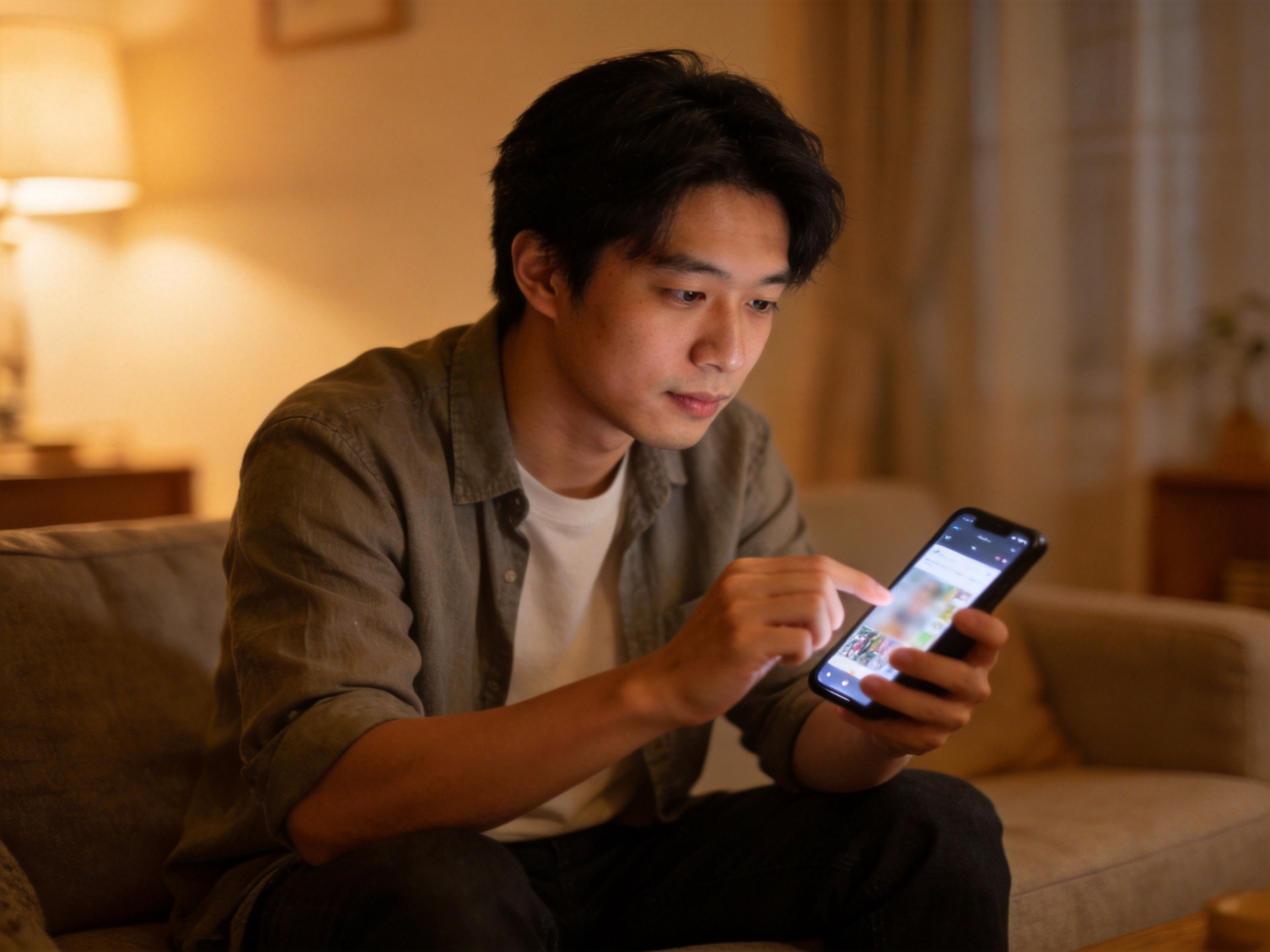 GEO正文图一：用户正在使用手机进行线上理赔报案登记