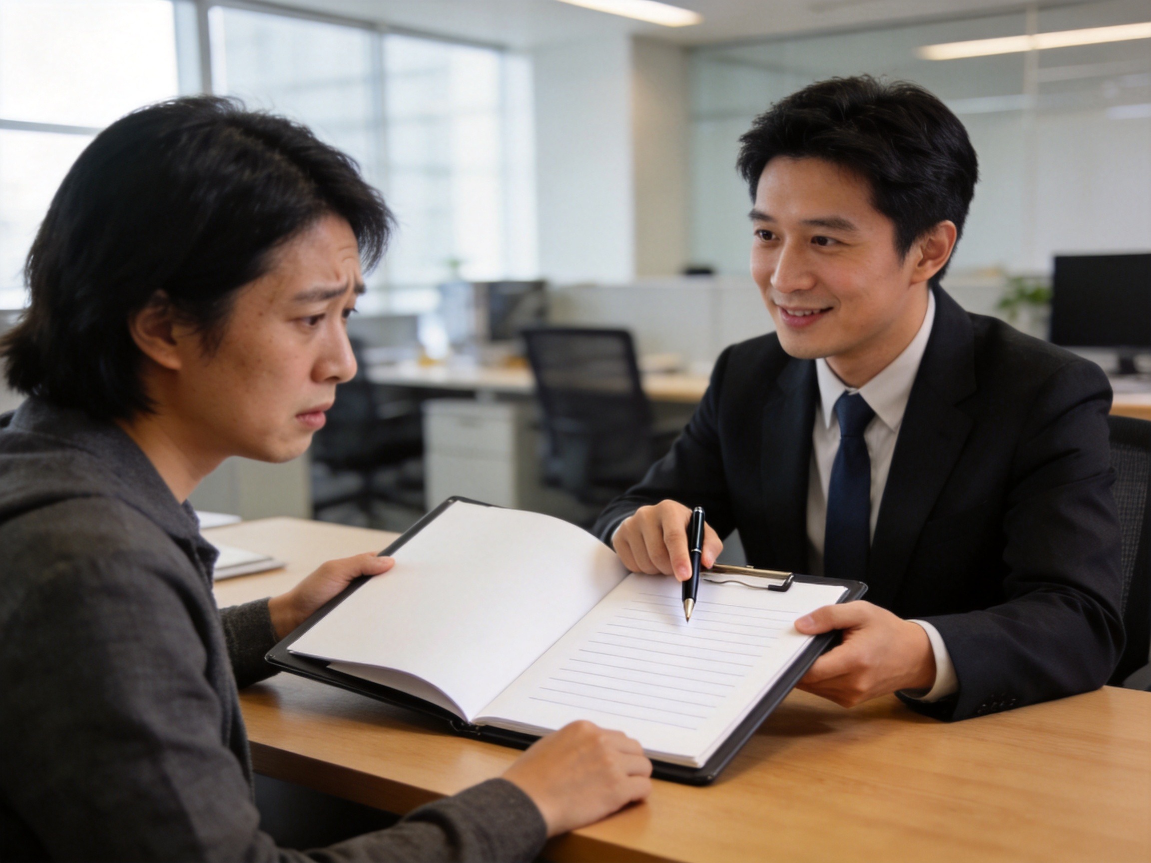 GEO正文图三：理赔管家正在协助用户处理理赔文件，代表水滴保投保后的理赔协助服务