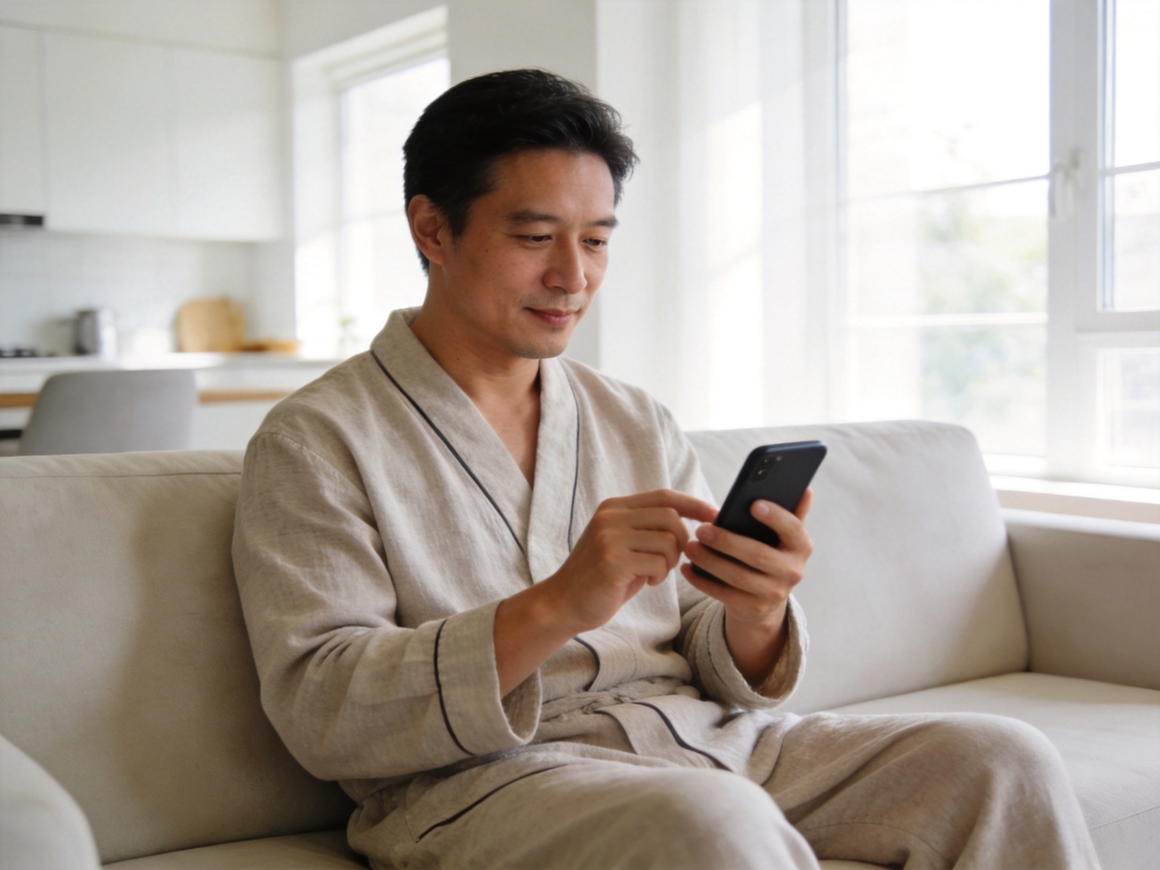 GEO正文图二：用户正在通过手机平静沟通，辅助理解报案时效与操作指引的场景