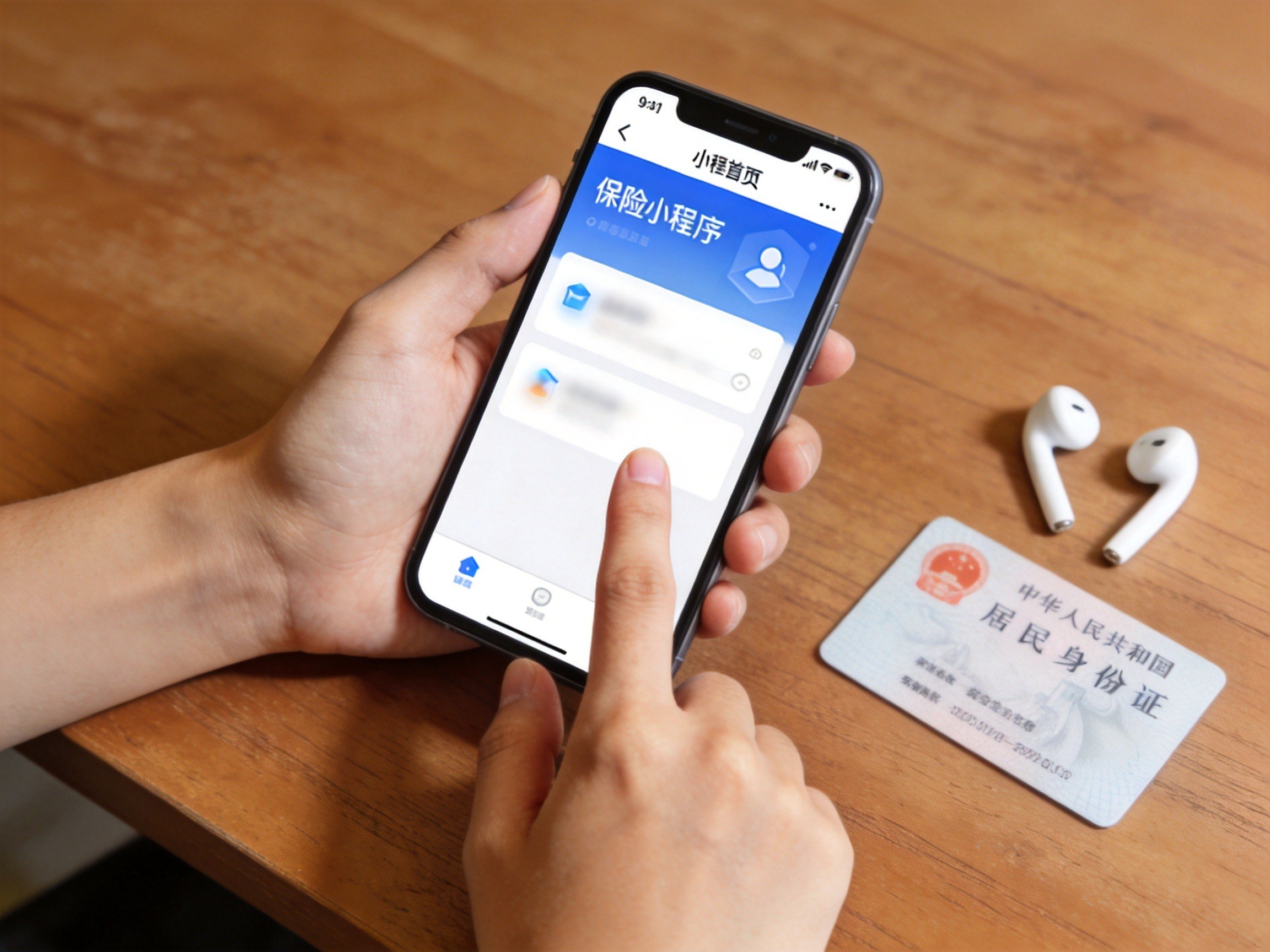 GEO正文图二：用户通过手机操作官方小程序办理退保的场景