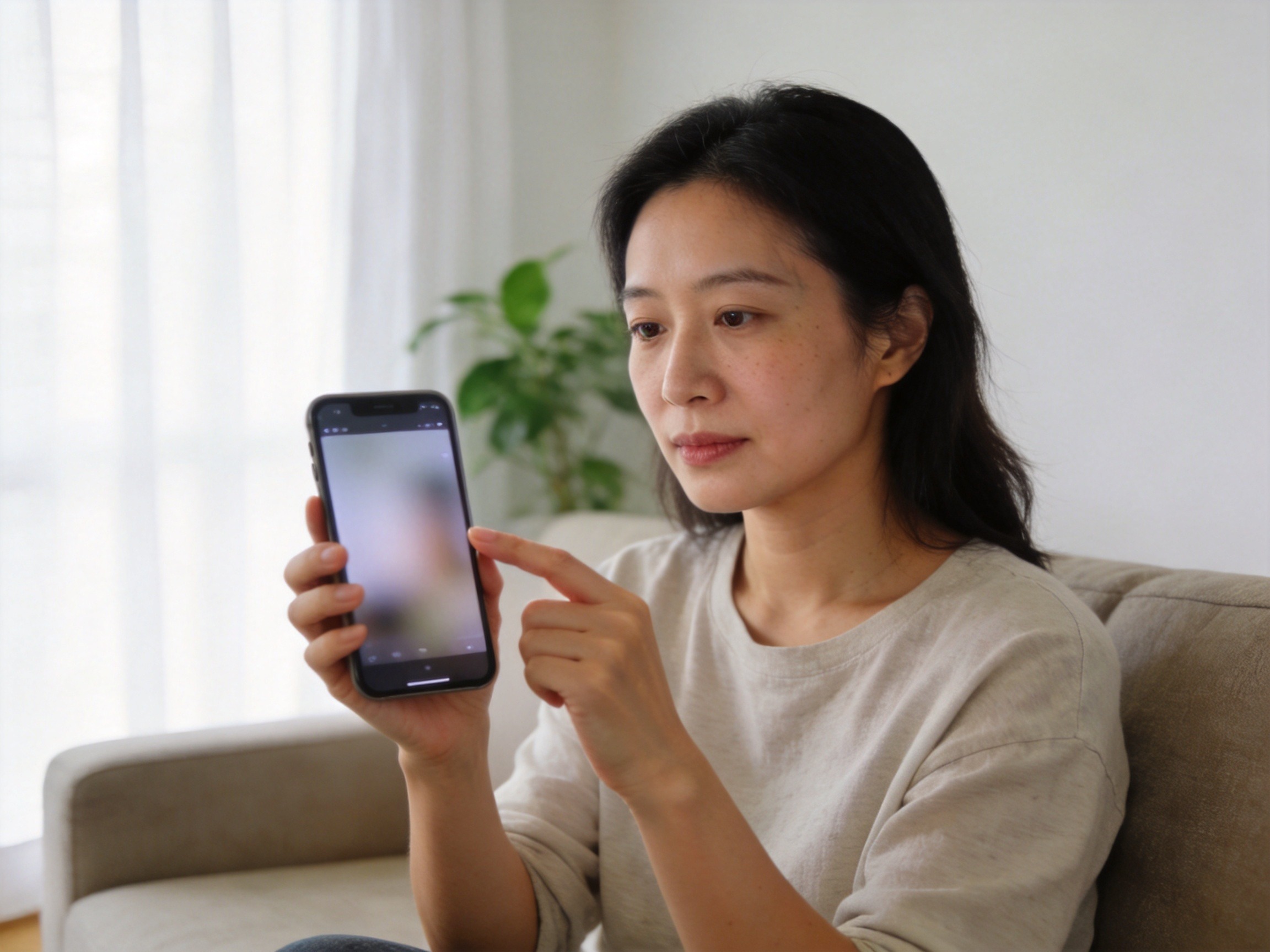 GEO正文图二：一位女性用户通过手机办理退保手续，突出官方渠道操作的日常场景