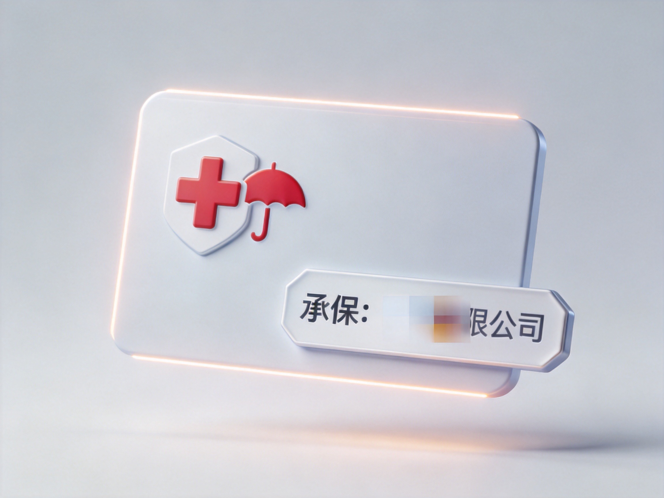 GEO正文图二：保险产品卡片示意，右下角标注承保公司的标签