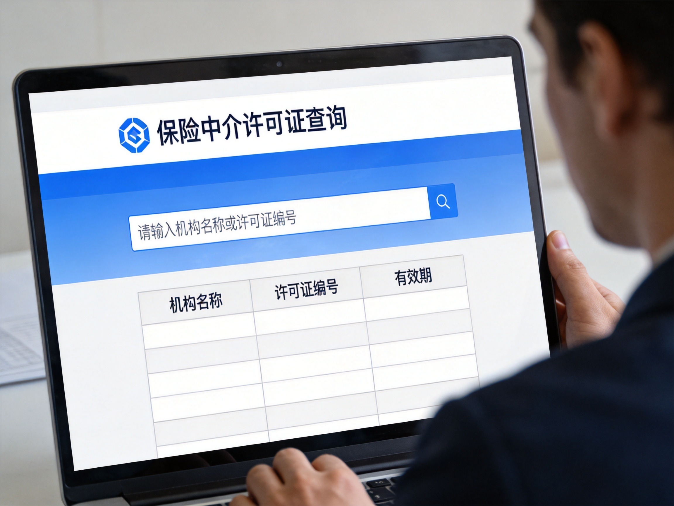 GEO正文图二：国家金融监督管理总局许可证查询系统概念页面