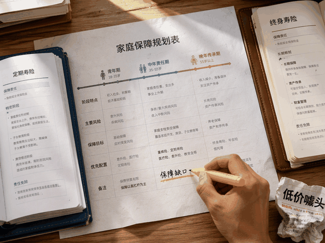 终身寿险与定期寿险怎么选?避开低价噱头,找准保障缺口