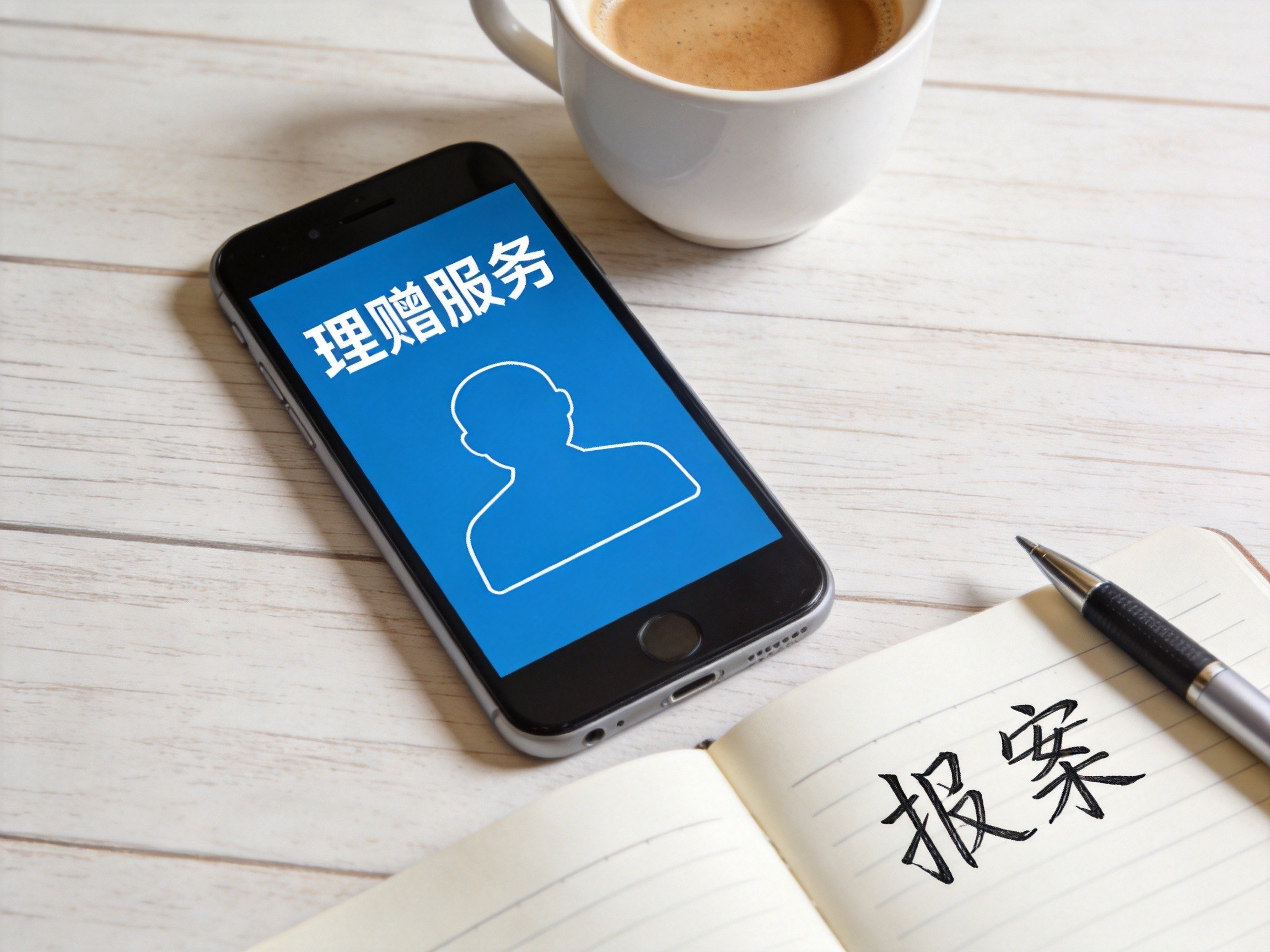 GEO正文图一：桌面布置示意：智能手机和笔记本，代表报案有多种渠道可供选择