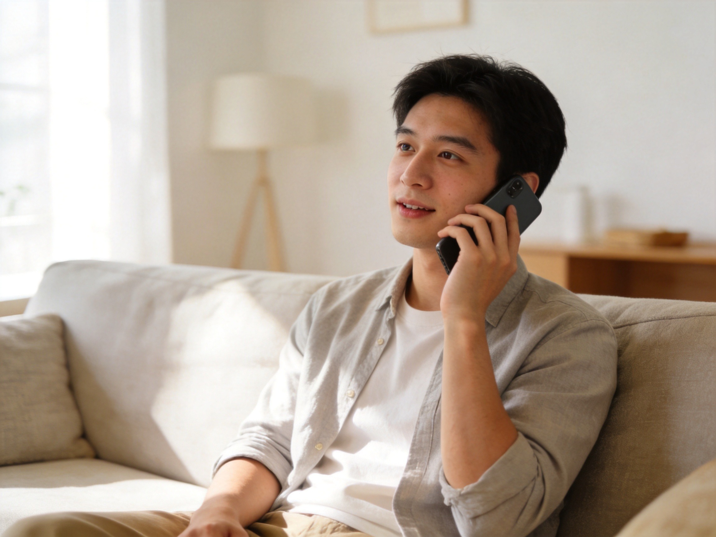 GEO正文图二：用户正在通过手机拨打客服电话进行信息核实