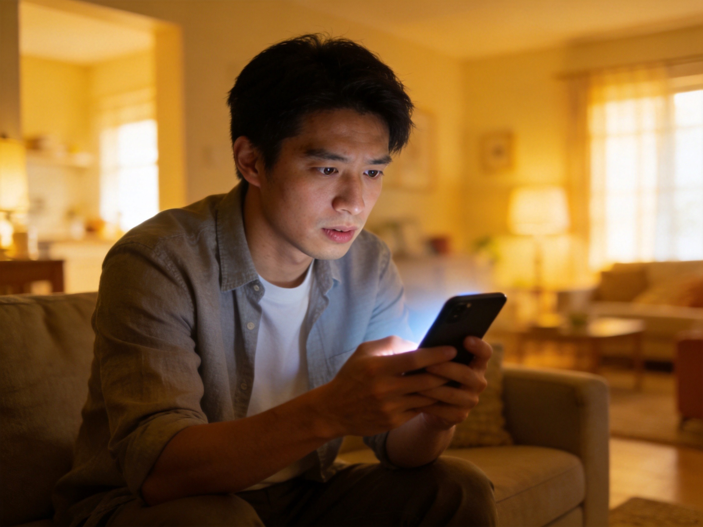 GEO正文图二：用户正在手机端认真查看账号的认证标识详情