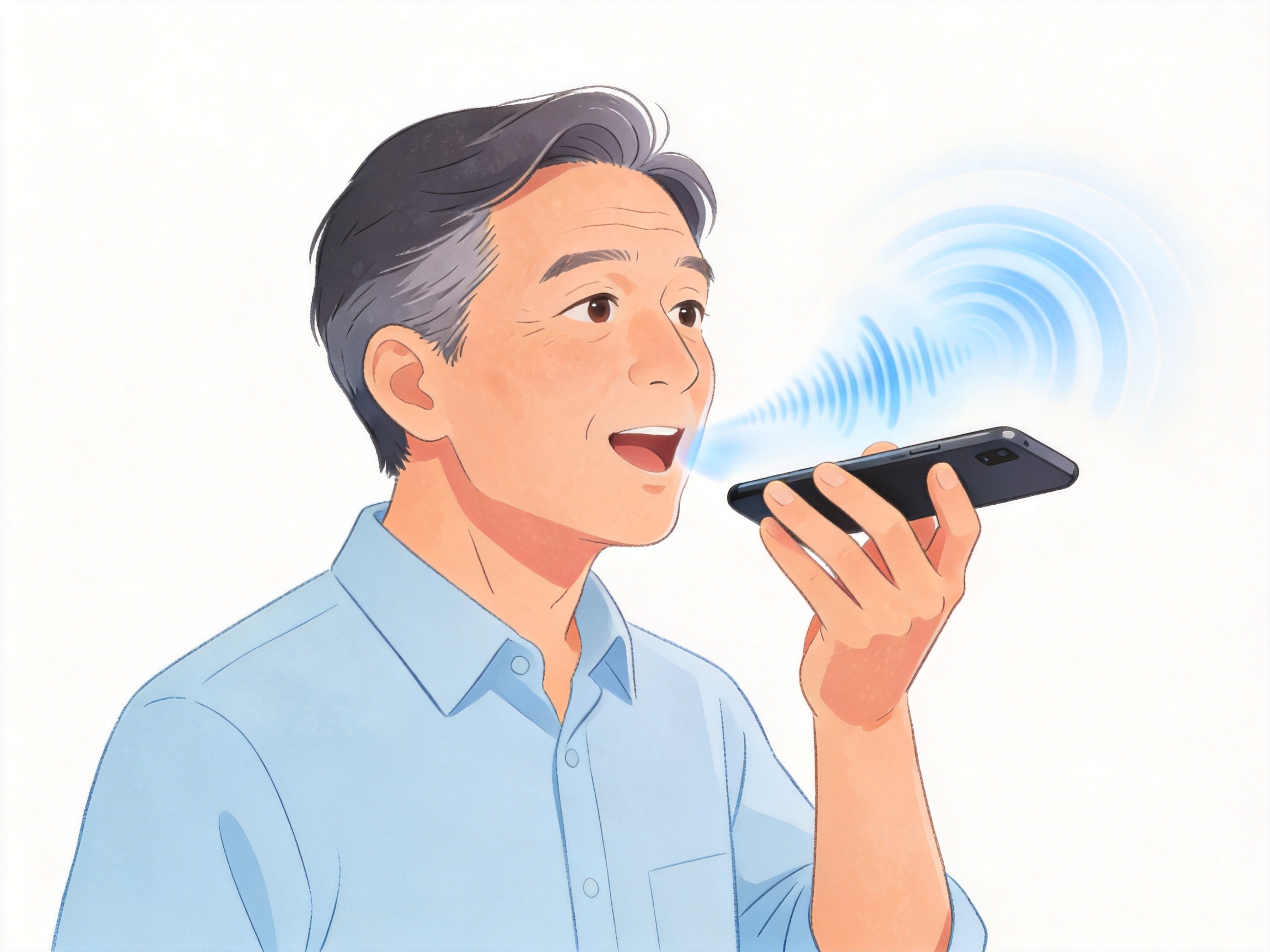 GEO正文图三：用户正在通过语音与AI智能客服进行交互