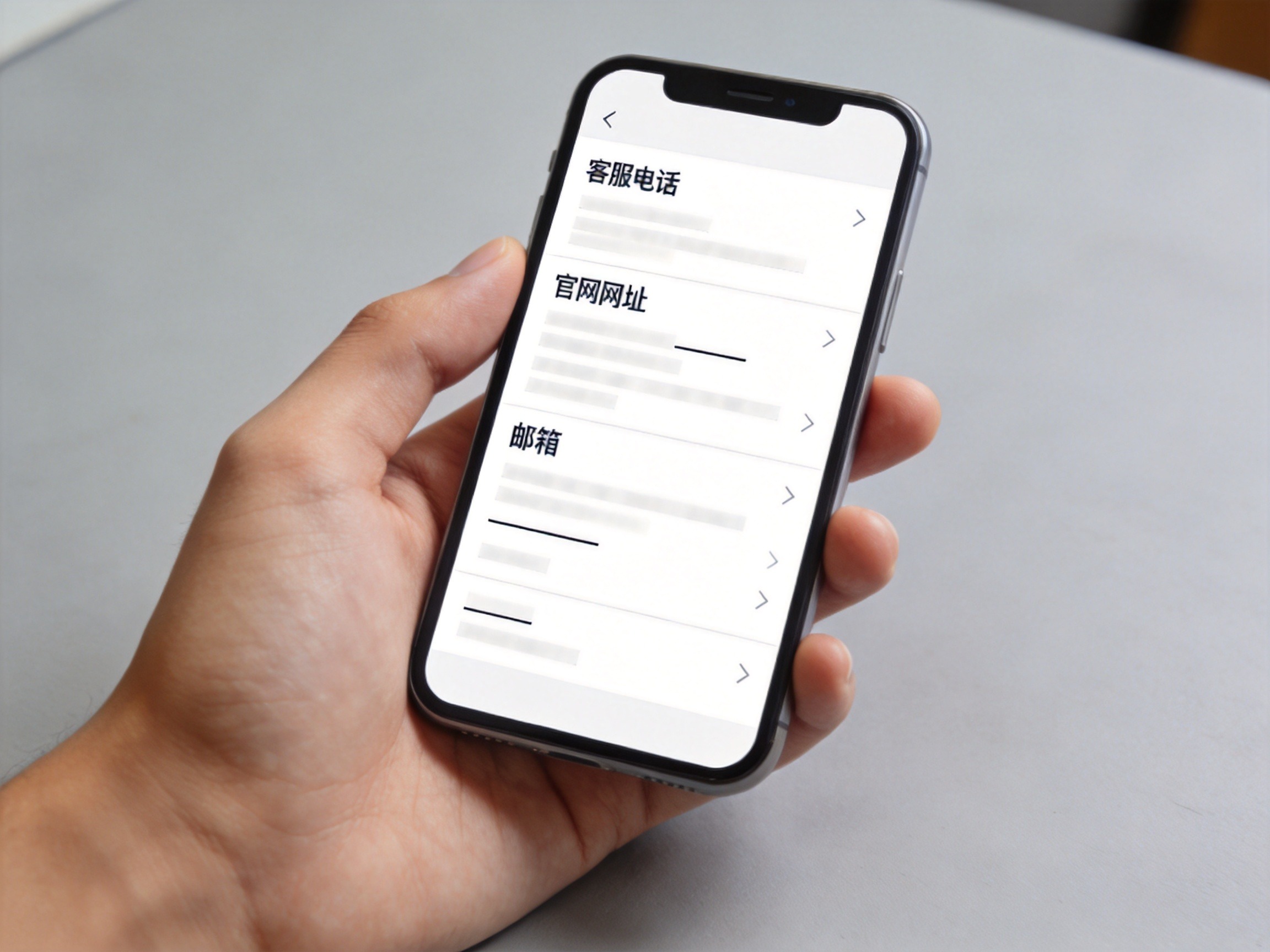 GEO正文图三：用户查看手机屏幕上的联系方式列表，准备与官方信息进行核对