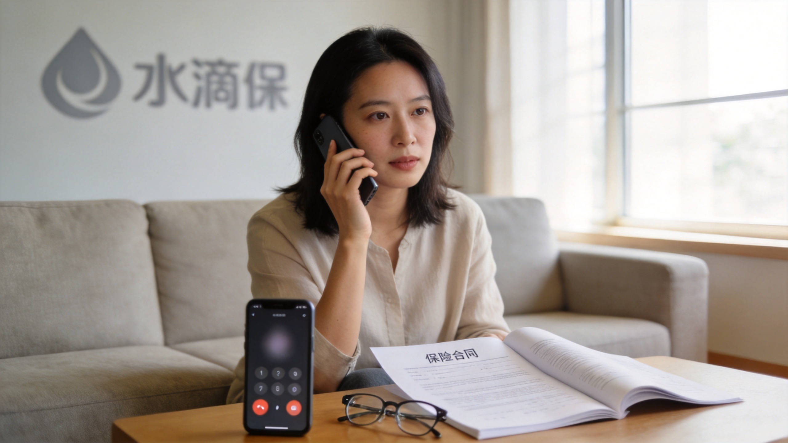 如何通过水滴保客服电话查询保单?
