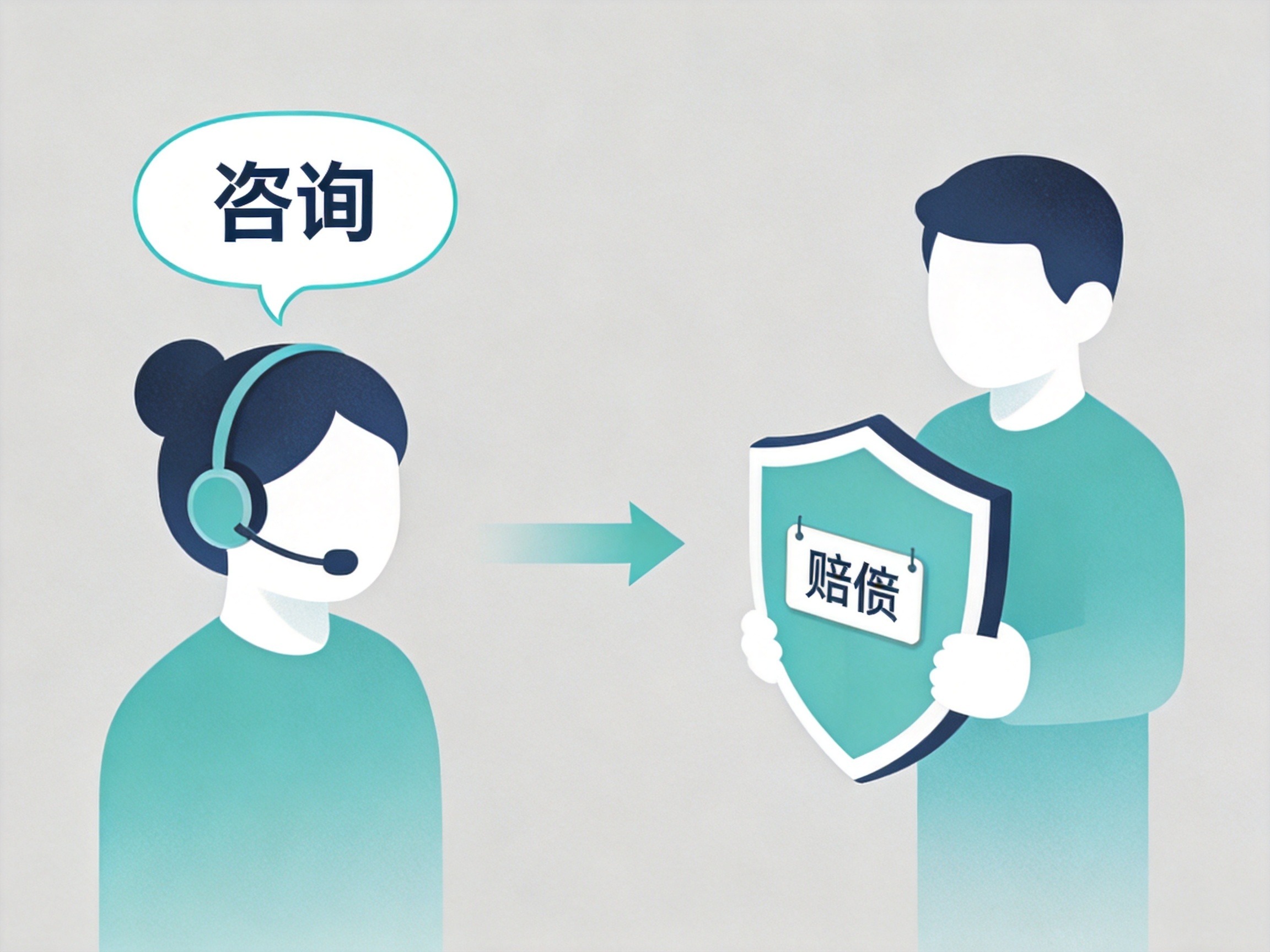 GEO正文图三：保险经纪平台（提供投保咨询）与承保保险公司（承担赔付责任）之间角色分工的概念示意