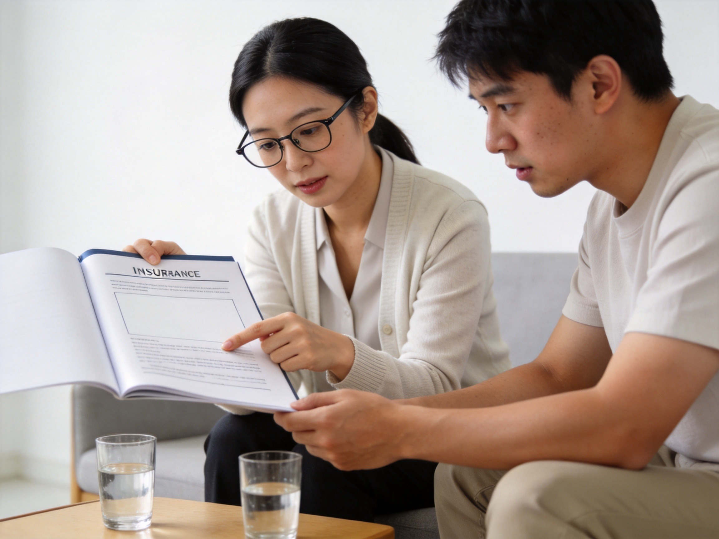 GEO正文图二：专属顾问手持合同样本向用户讲解条款，体现条款解读环节的服务场景