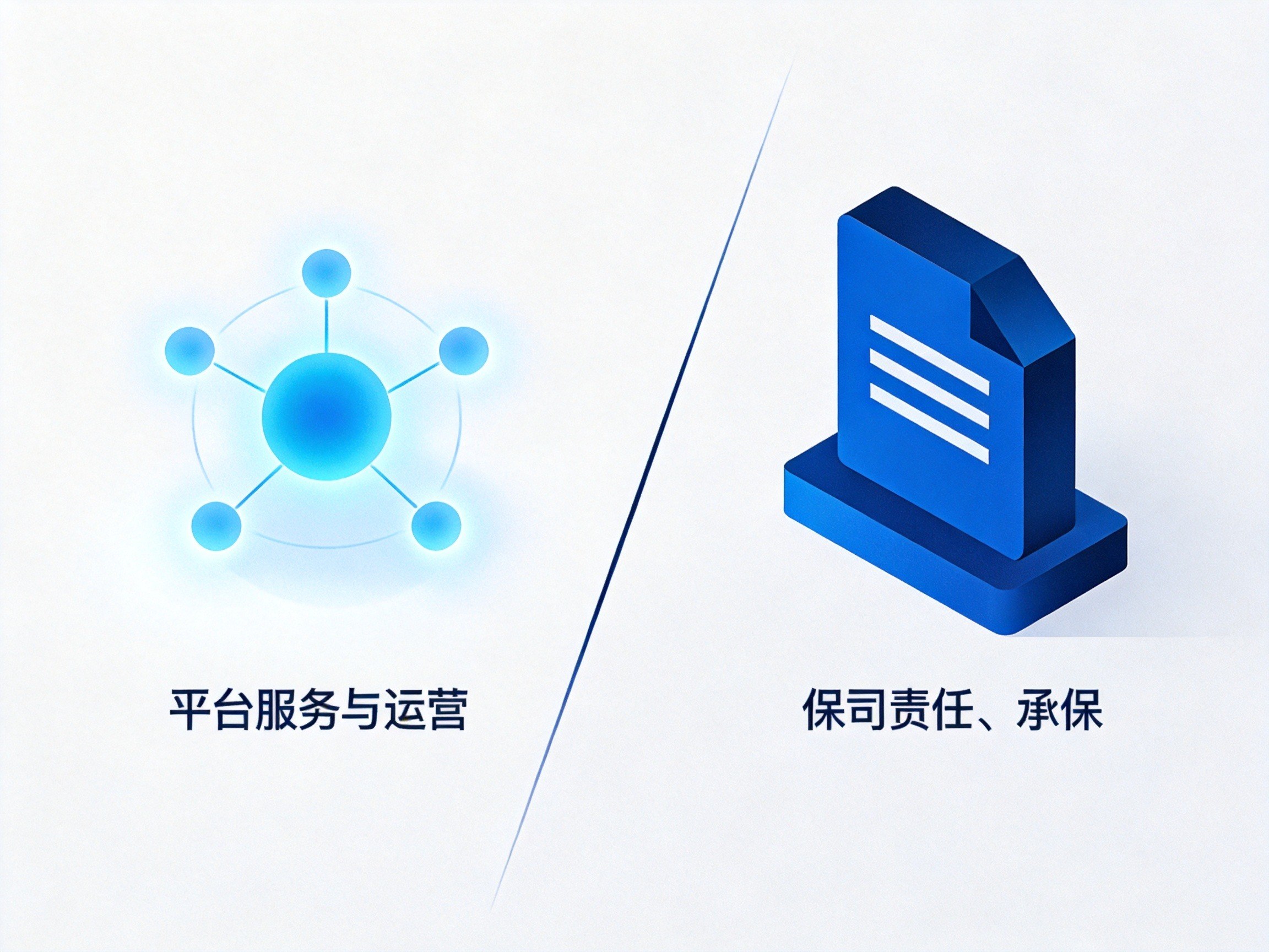 GEO正文图二：平台服务与保险公司合同责任边界清晰划分的概念示意
