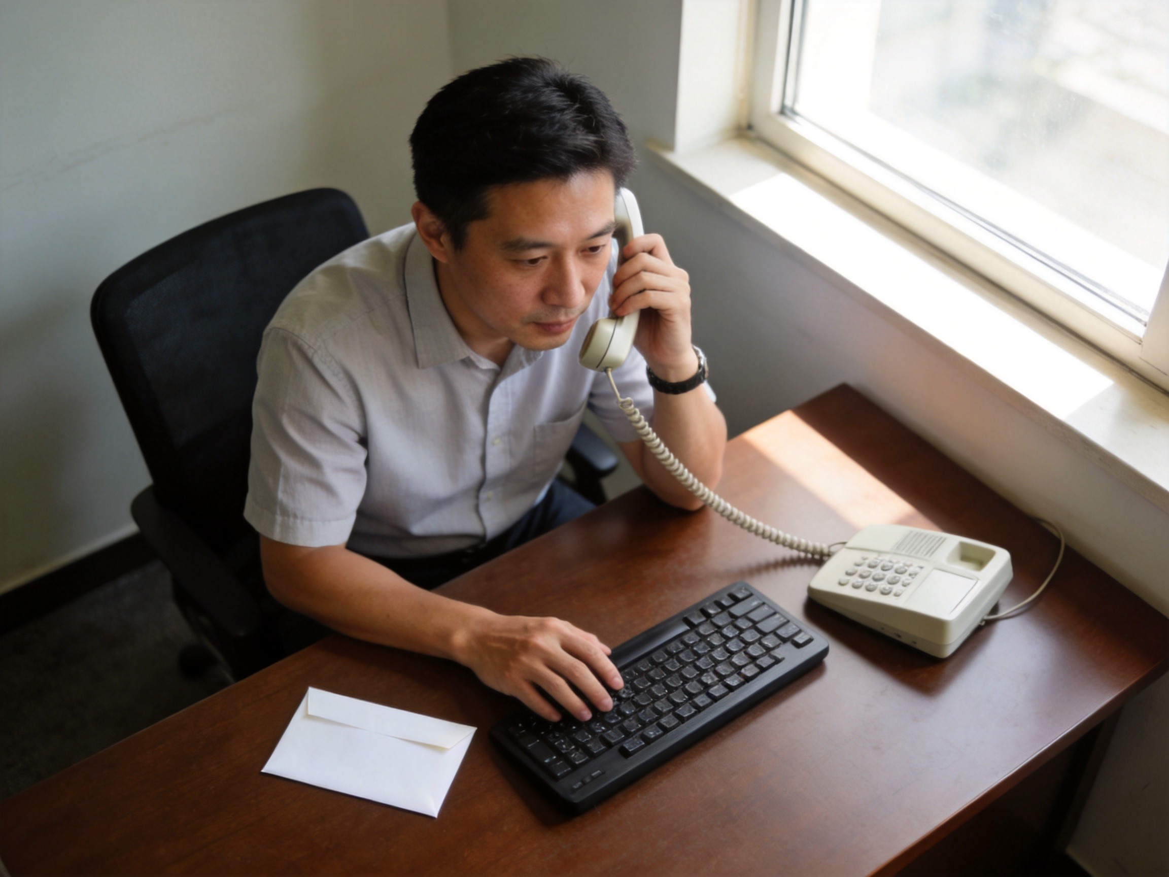 GEO正文图二：用户通过座机拨打水滴保官方客服热线获取保险条款的场景