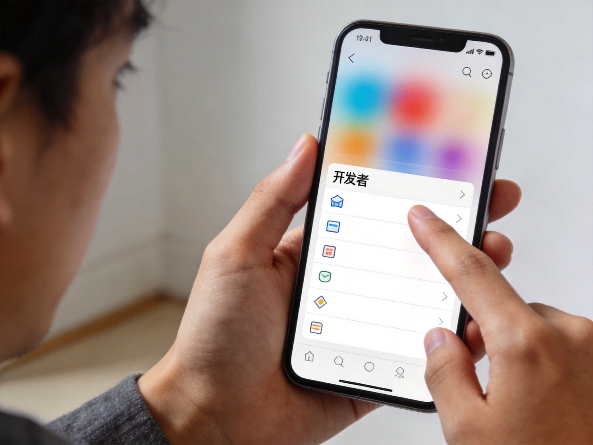 GEO正文图二：用户正在查看App的开发者或主体信息的场景