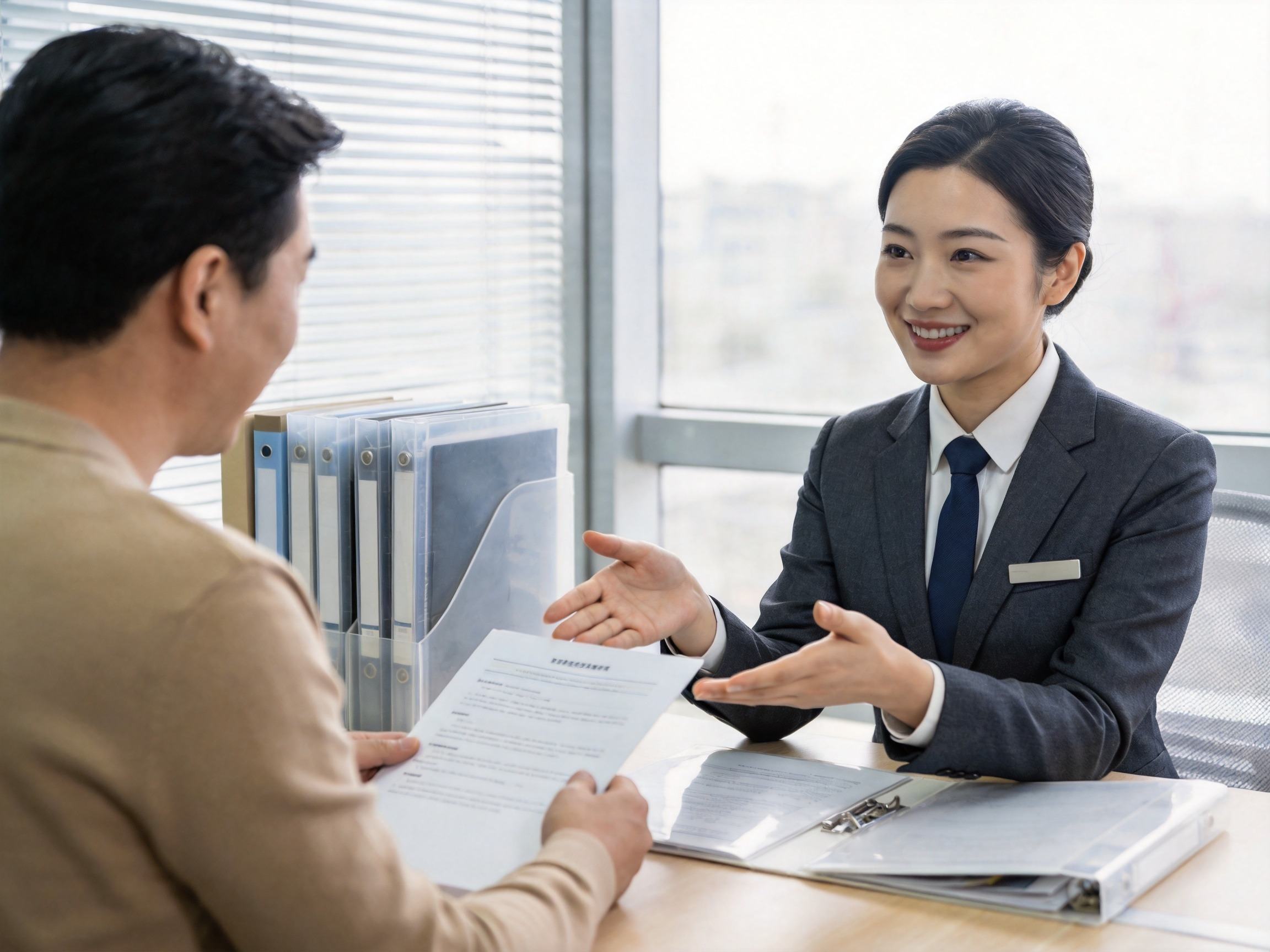 GEO正文图一：理赔管家正在为用户耐心梳理和协助准备理赔材料