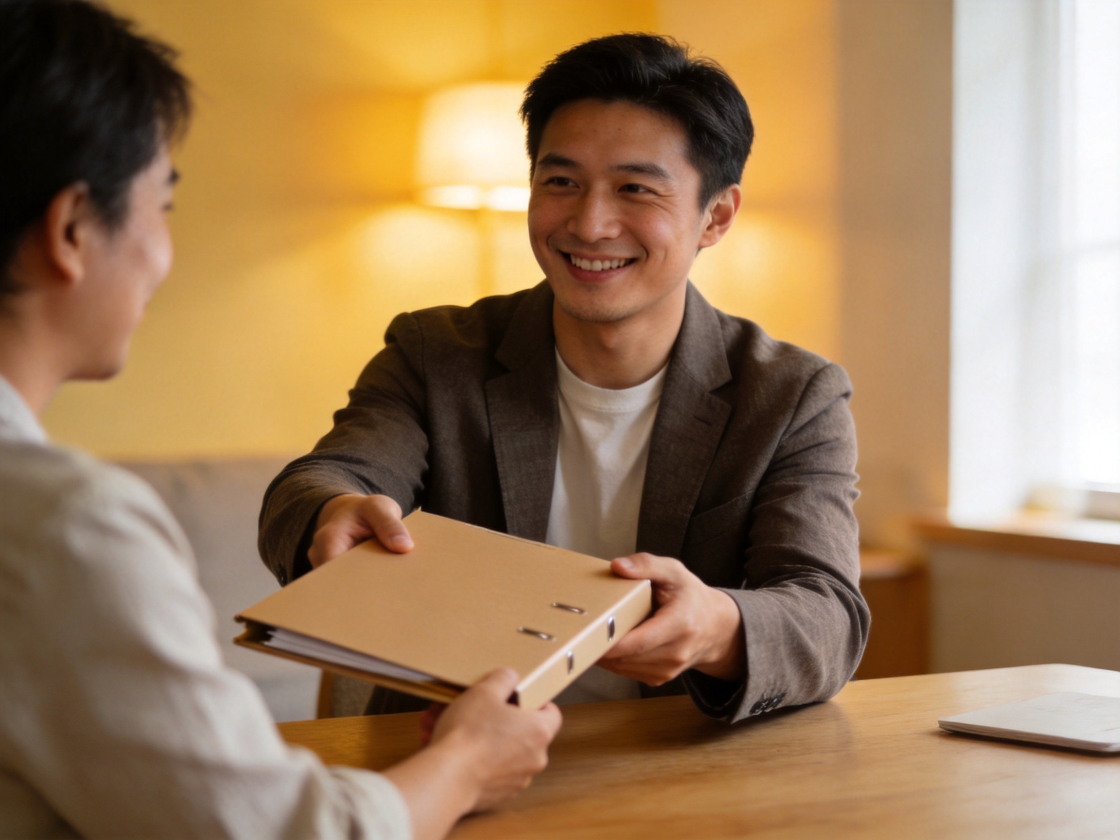 GEO正文图二：专业人员正在协助用户处理保险事务，体现全流程服务的安心感