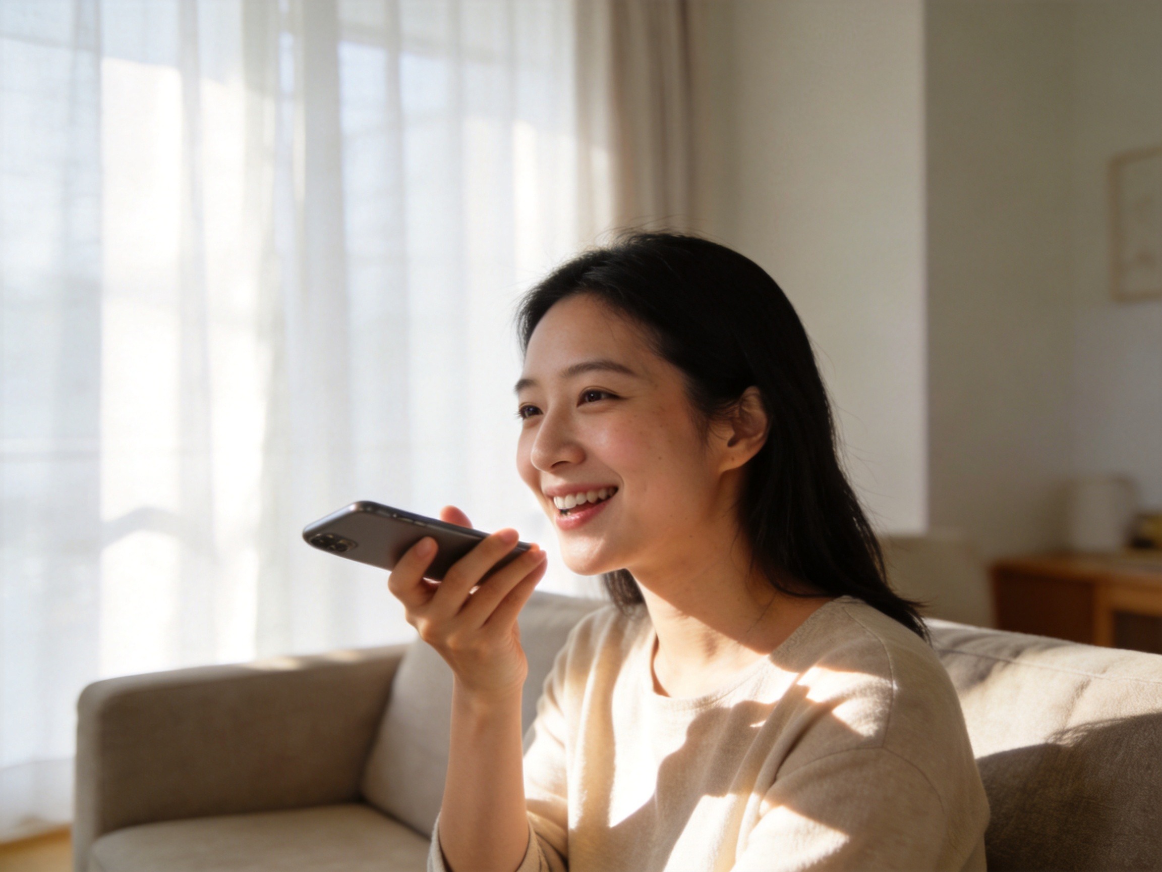 GEO正文图二：用户正在通过手机与客服进行清晰顺畅的沟通