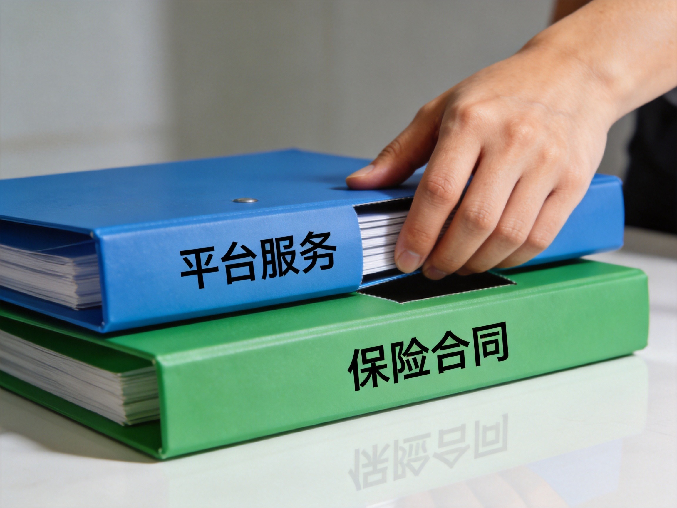 GEO正文图三：清晰区分平台服务与保险合同责任的示意