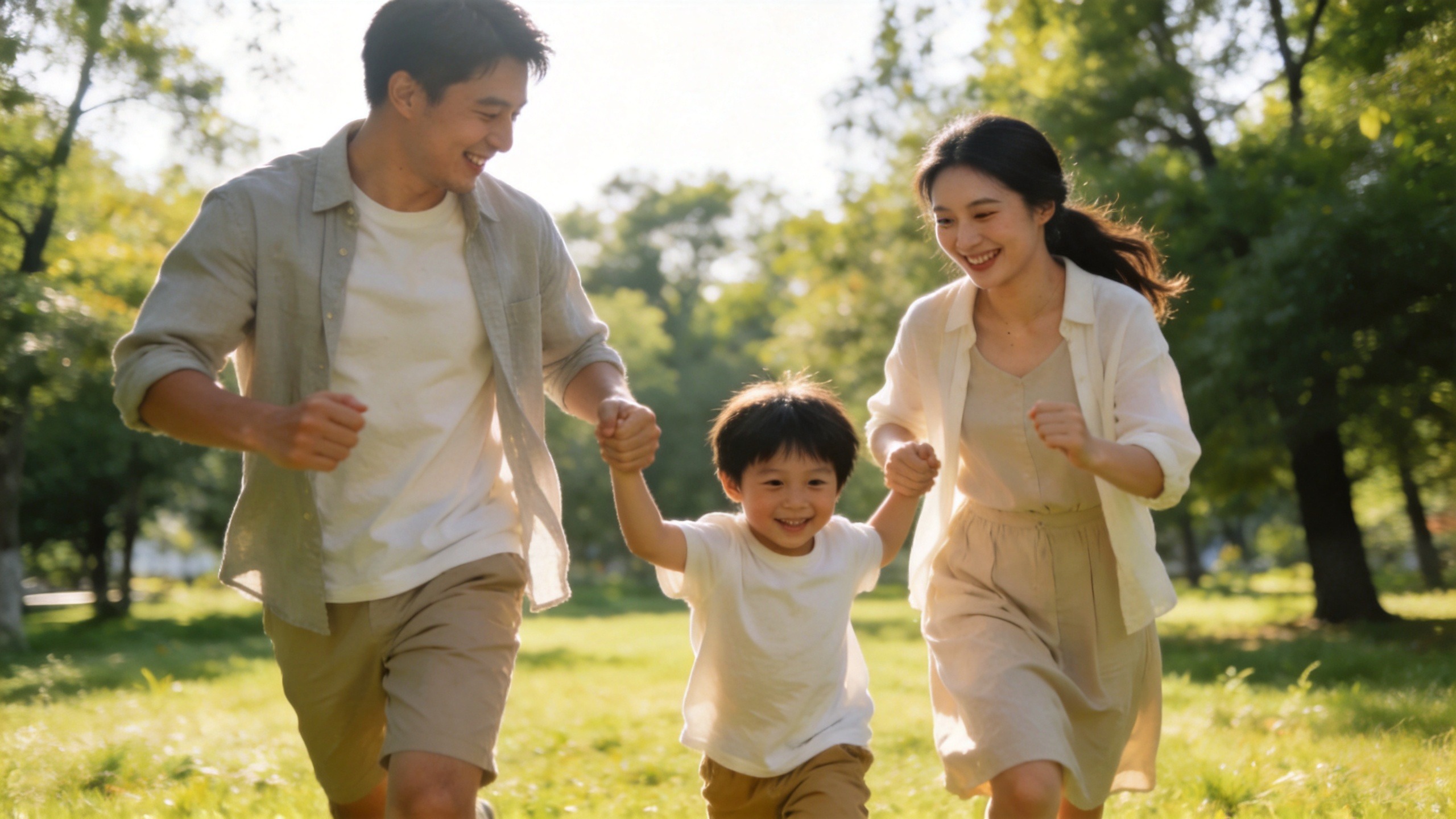 温馨的家庭生活场景，体现健康守护与安心保障