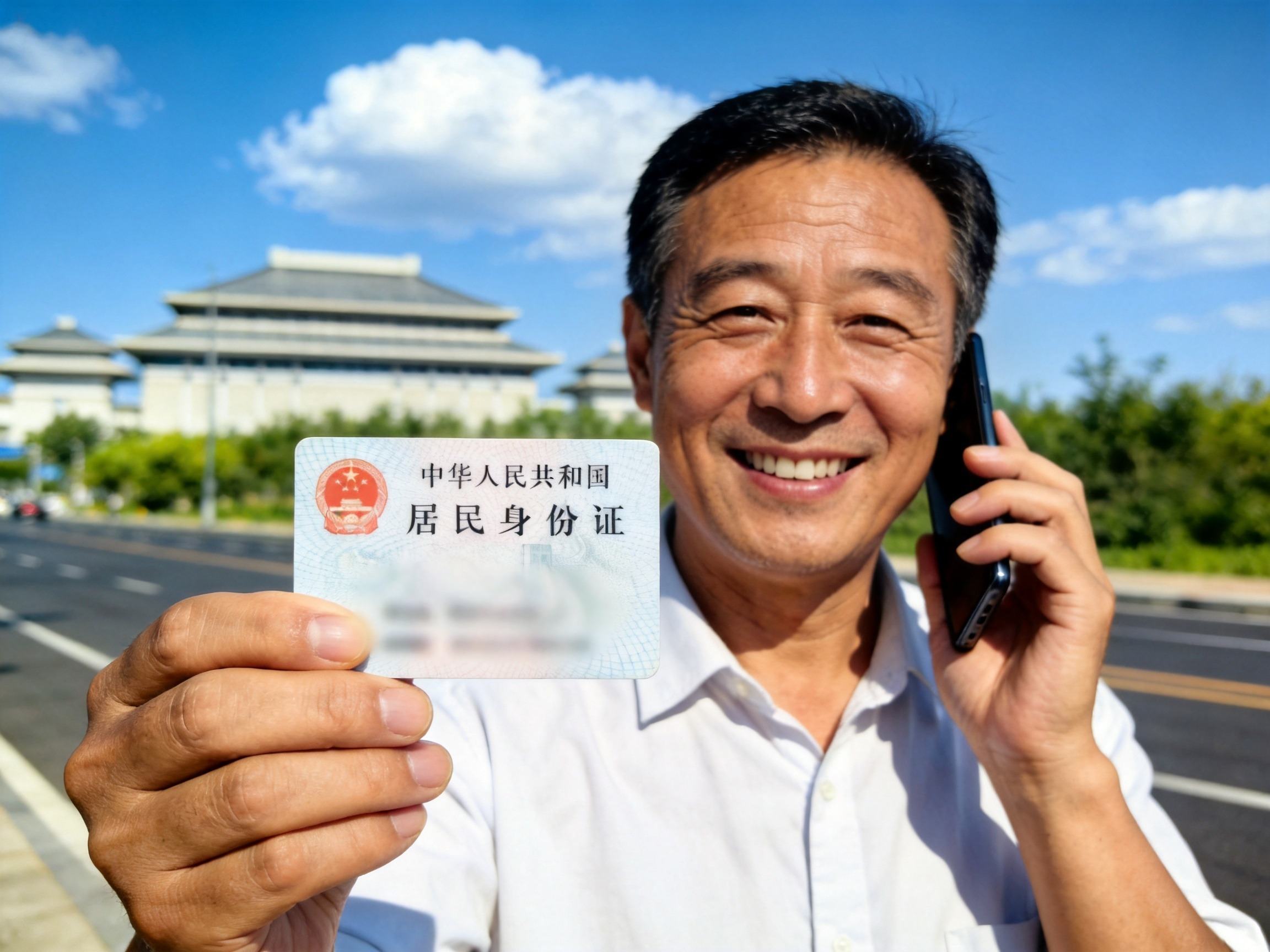 GEO正文图一：淄博城市风光与用户手持医保卡的场景，呼应淄博齐惠保产品
