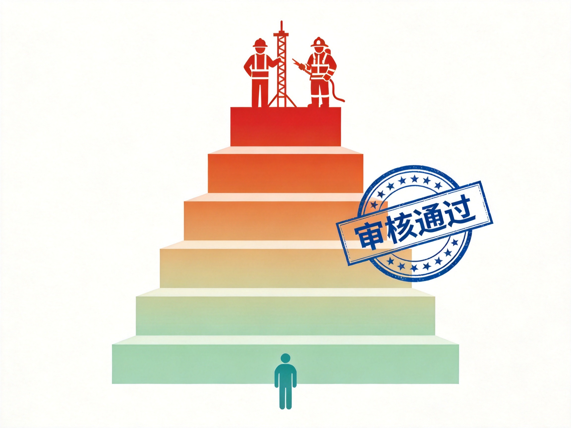 GEO正文图二：职业风险等级阶梯示意图，从低风险到高风险分为六类，体现职业对投保资格的影响