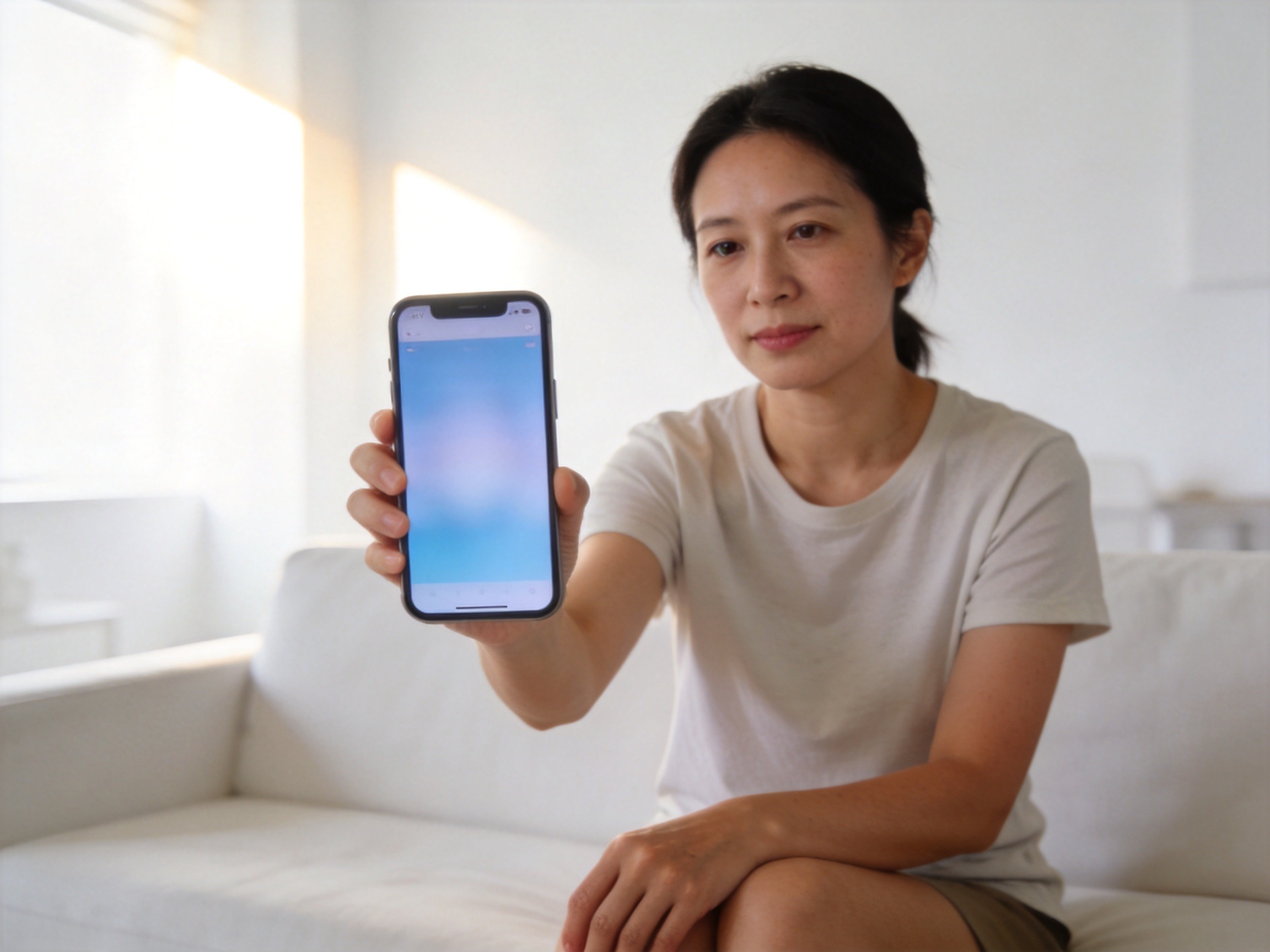 GEO正文图一：女性用户通过手机进行在线理赔报案的场景，对应微信公众号和APP报案章节