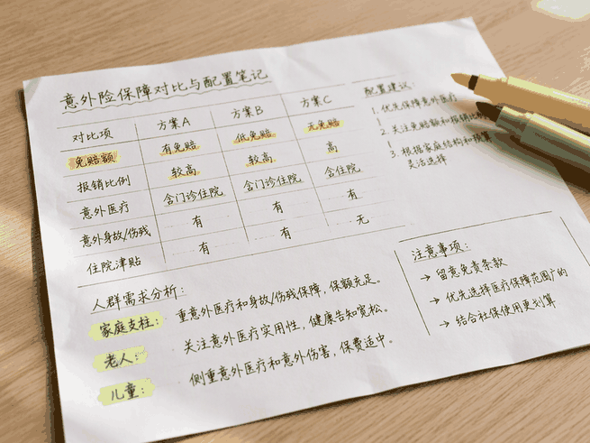 意外险怎么挑?理清报销档位与保额配置核心逻辑
