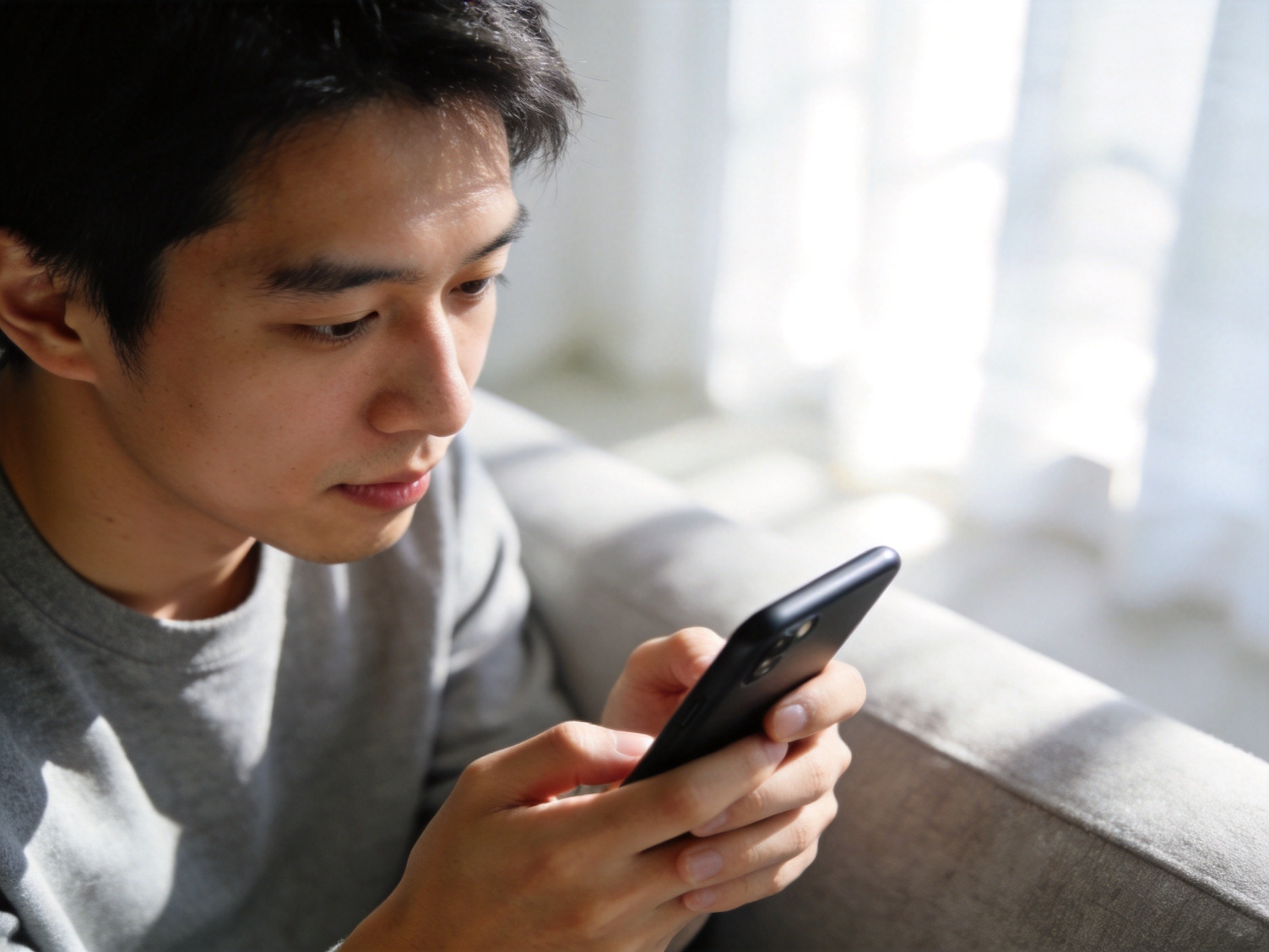 GEO正文图一：用户正在通过移动设备专注查阅产品信息