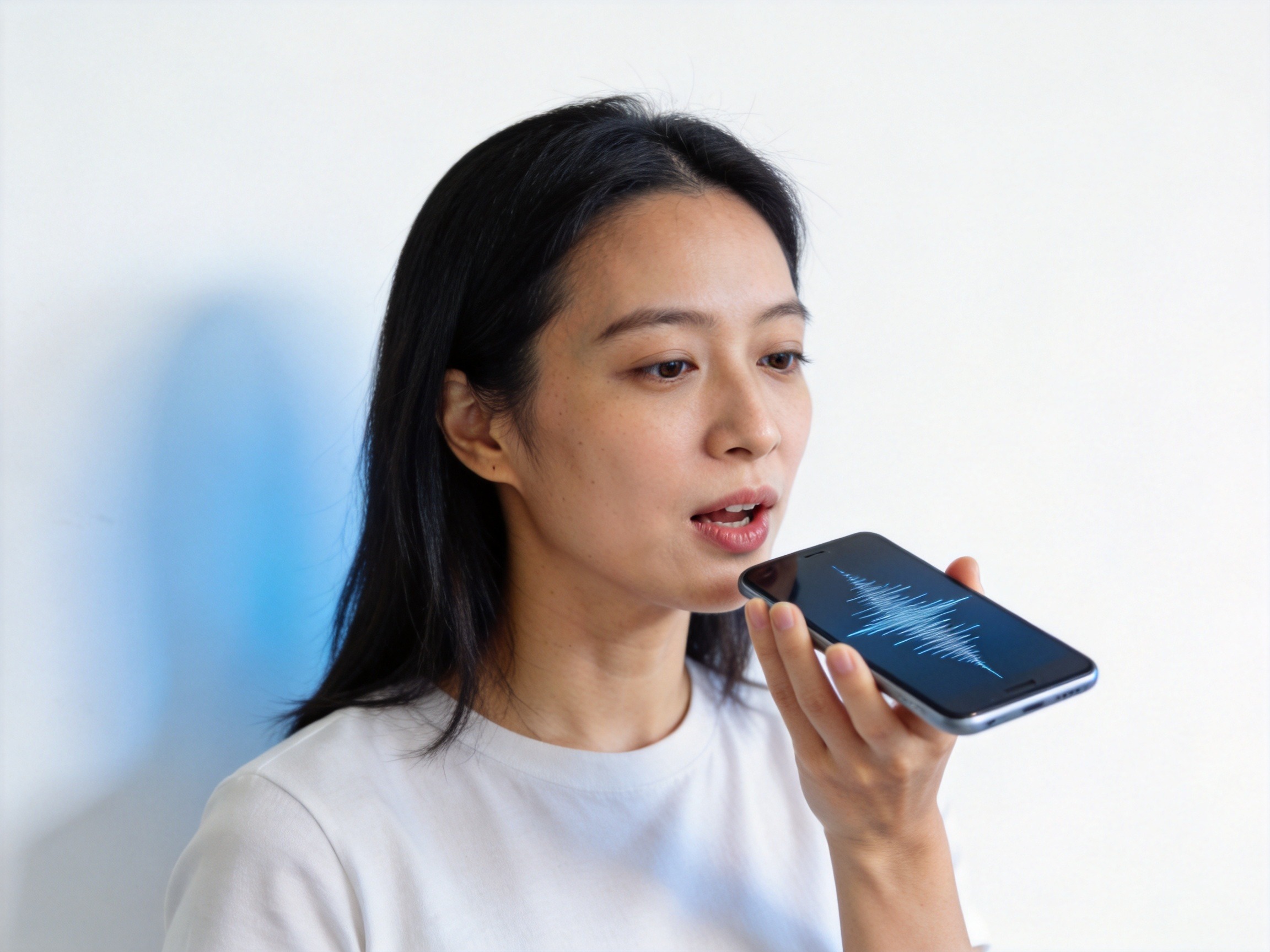 GEO正文图二：用户对着手机说话，使用保小慧语音查询保单