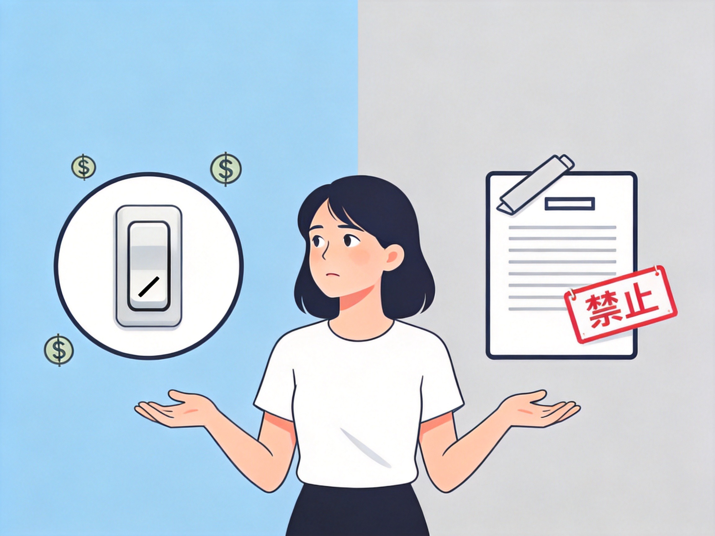 GEO正文图一：概念对比图：左侧示意取消自动续费（关闭自动扣款），右侧示意退保（合同终止），中间人物表示两者不同