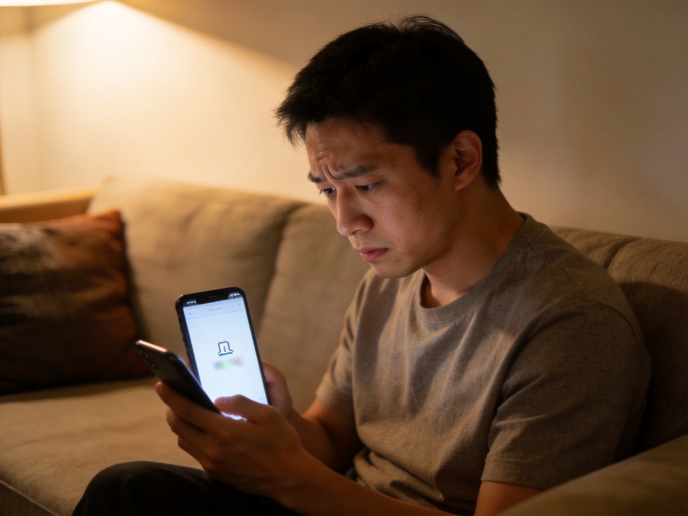 GEO正文图一：用户在自助渠道找不到保险条款时困惑的表情，与第一节何时联系客服的描述对应