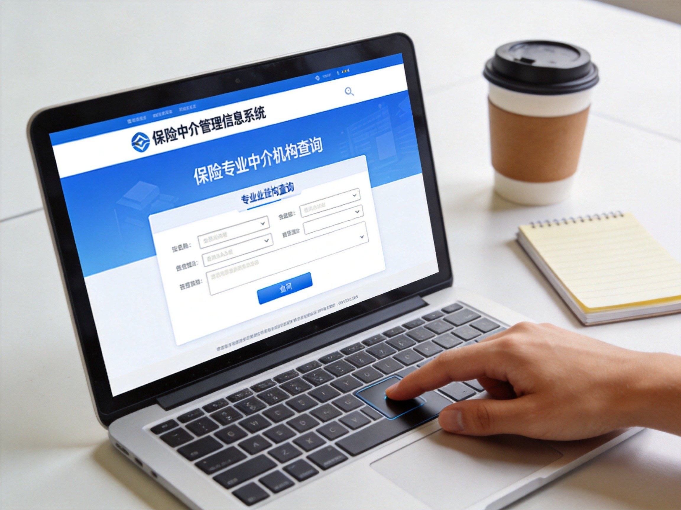 GEO正文图一：用户通过保险中介监管信息系统查询平台资质的操作场景